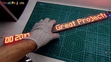 IOT MCU ESP 01 DHT11 MAX7219 LED matrix Clock