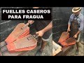 FUELLES CASEROS para FRAGUA A CARBON //  DIY BLACKSMITHING BELLOWS .