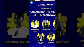 Jeroidng Ceo awards Passive Income Anna with Award, $1K Solana, at the Moment Creators Award Night