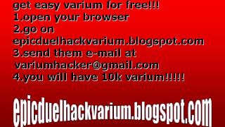 epic duel varium hack