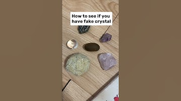 How to test the Authenticity of crystal?🧐 #crystals #shorts