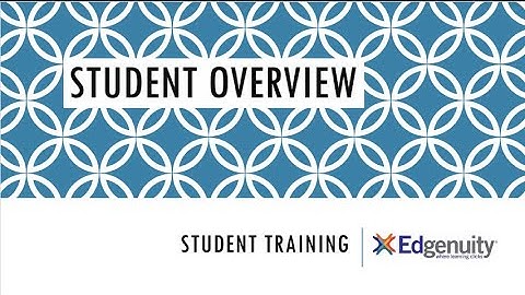 Edgenuity Student Overview