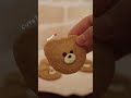 ズボラにポリ袋で作るくまクッキー🐻(バター、卵不使用)｜#Shorts