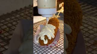 Have You Ever Tried Corndog With Rainbow Melted Cheese foodie foodieland