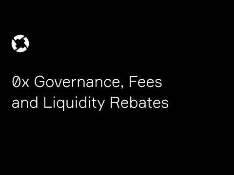 0x Governance, Fees and Liquidity Rebates
