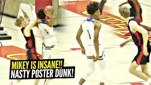 Mikey Williams PUNCHES Dunk ON DEFENDER & Stares Him Down!! Mikey is INSANE!!!