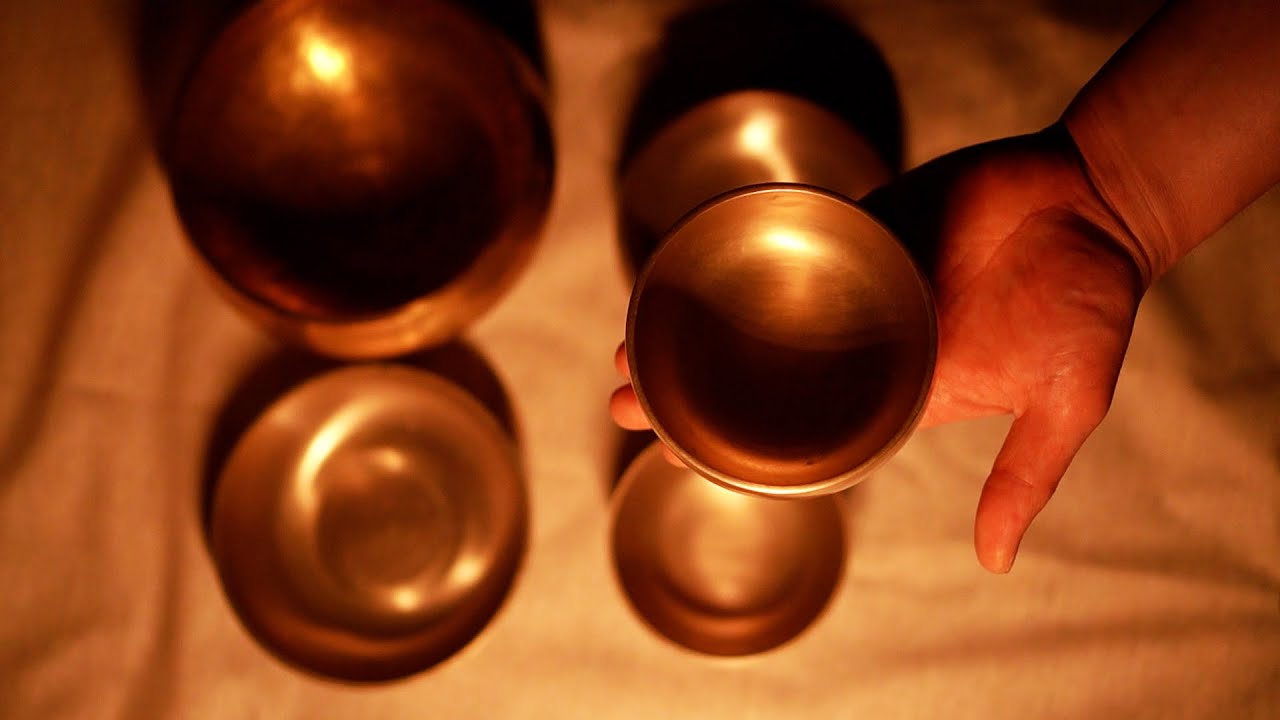 Tibetan Singing Bowl Sound (10 hours) Black Screen meditation