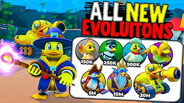 Unlocking *NEW* QUACKIZARD Secret In Duck Evolution Roblox!