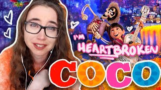 i watched coco for the first time & CAN'T STOP CRYING  (coco reaction & movie commentary!!)