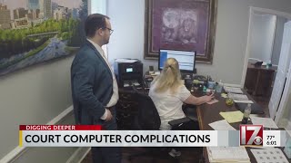 NC court computer complications