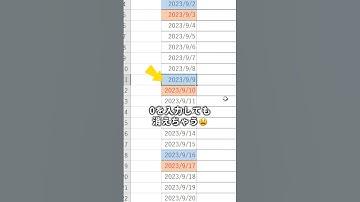 日付の桁を揃える方法です！　#excel #エクセル #exceltips #excel初心者