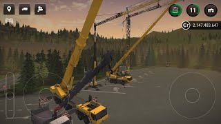 COMO OPERAR/ DIRIGIR UM GUINDASTE GRUA NO CONSTRUCTION SIMULATOR 3 ANDROID | SAN TUB screenshot 3