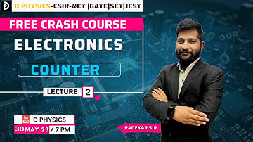 FREE CRASH COURSE | ELECTRONICS | lec - 2 | COUNTER | Padekar sir