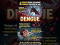 🚨 “Dengue sirf fever nahi… body ko andar se weak kar deta hai!” 🦟#Dengue #DengueFever #MosquitoVirus