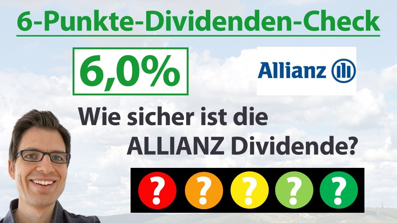 ALLIANZ Aktie Wie sicher ist die Dividende? 6PunkteDividenden