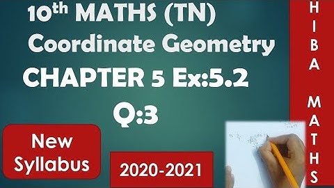 10th maths chapter 5 exercise 5.2 question 3 tn samacheer 2020-2021 new syllabus