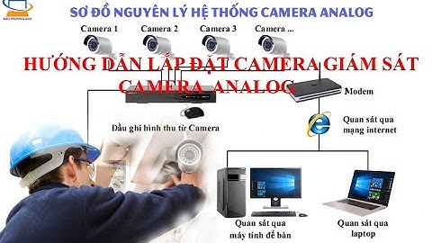 Hướng dẫn lắp đặt camera giám sát tại nhà - camera analog