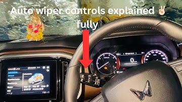 Scorpio N auto wiper control fully explained ✌🏻|| Artificial rainfall krvadi 😂