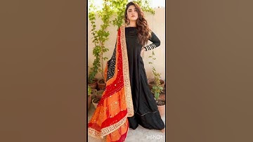 Punjabi plain suit with contrast dupatta | Plain suit with printed dupatta design#punjabisuit#suit