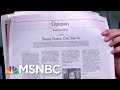 NYT Opens Up Editorial Page To Pro-Trump Voices | Morning Joe | MSNBC