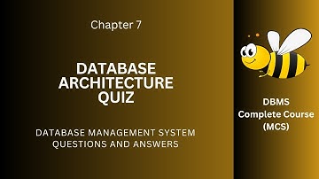 Database Architecture Quiz Question Answer PDF | Class 9–12 Database Architecture Notes | Ch 7 Quiz