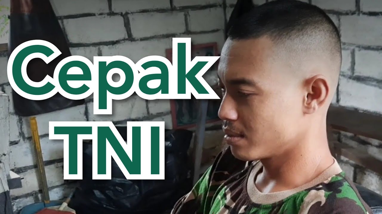 Pangkas rambut  cepak  model TNI  YouTube