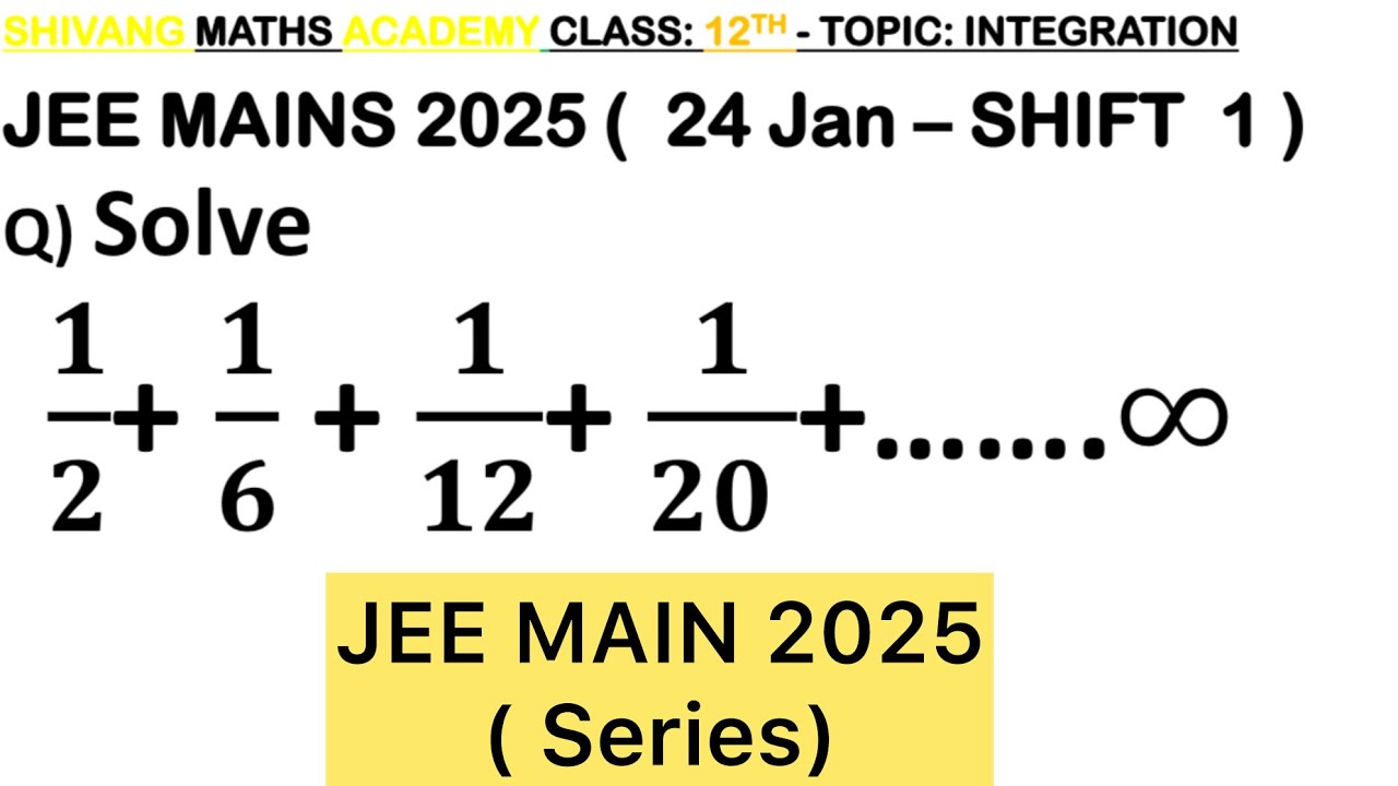 Q) Let 𝑆_𝑛=1/2+1/6+1/12+1/20+… upto 𝑛 terms. If the sum of the first six terms of an A.P. with firs