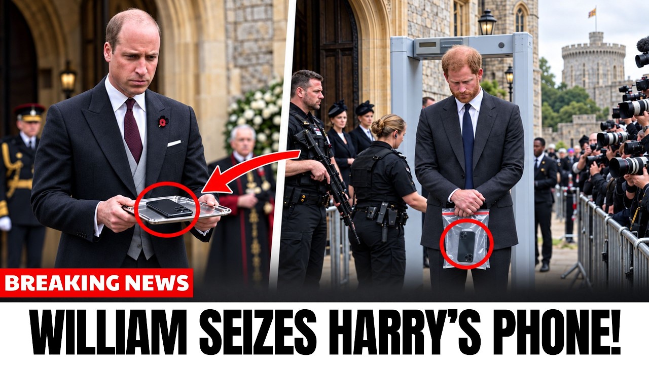WILLIAM Seizes HARRY's Phone During Chapel Service—HARRY Shamed on ELIZABETH's Anniversary! - YouTube