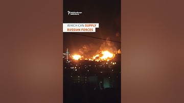Massive Fire In Key Russian Oil Depot In Crimea After Ukraine Drone Strike