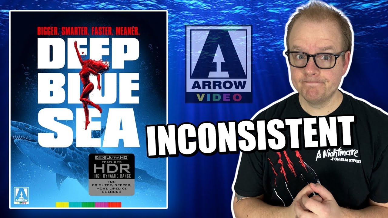 Deep BLUE Sea (1999) 4K UHD Review | Arrow Video | The WEIRDEST Special Feature Of ALL Time!