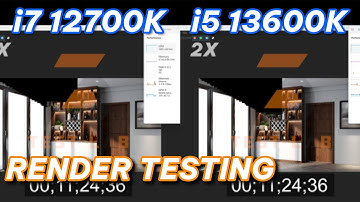 Core i7 12700K vs Core i5 13600K Render Vray Sketchup