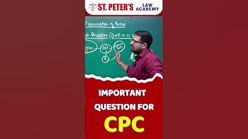 Important Question from CPC | Code of Civil Procedure | #shorts #cpc