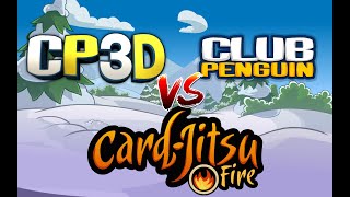 CP3D VS Club Penguin: Card-Jitsu Fire Release Events Comparison