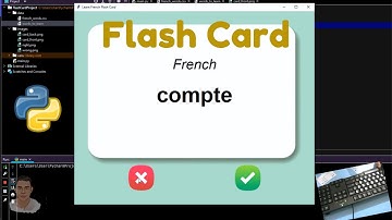 ASMR Programming - Coding Flash Card with Python -No Talking, Rain & Thunder Sound for Study & Relax