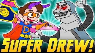 Super Drew Saves The Dinosaurs With His Mighty Pen Ultimate | A Cool School Superhero Story