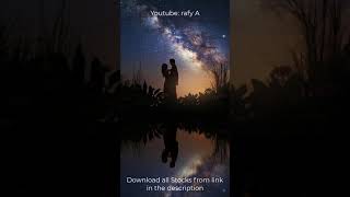 Milky Way Silhouette Photoshop Editing #shorts