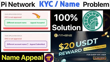 How to change pi account name | pi account name change karny ka tareeqa | how to recieve athene 20 $