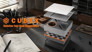 The Secret to a Clutter-Free Workspace? CUBEX：Modular Multi-Tier Desktop Storage Box