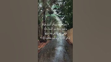ومن آياته يريكم البرق خوفا وطمعا وينـزل من السماء ماء  || سورة الروم القارئ الحاج عامر الكاظمي