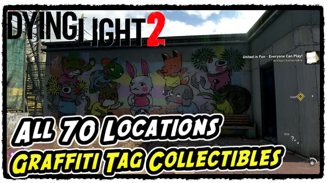 Dying Light 2 All Graffiti Tag Collectible Locations (Street Art