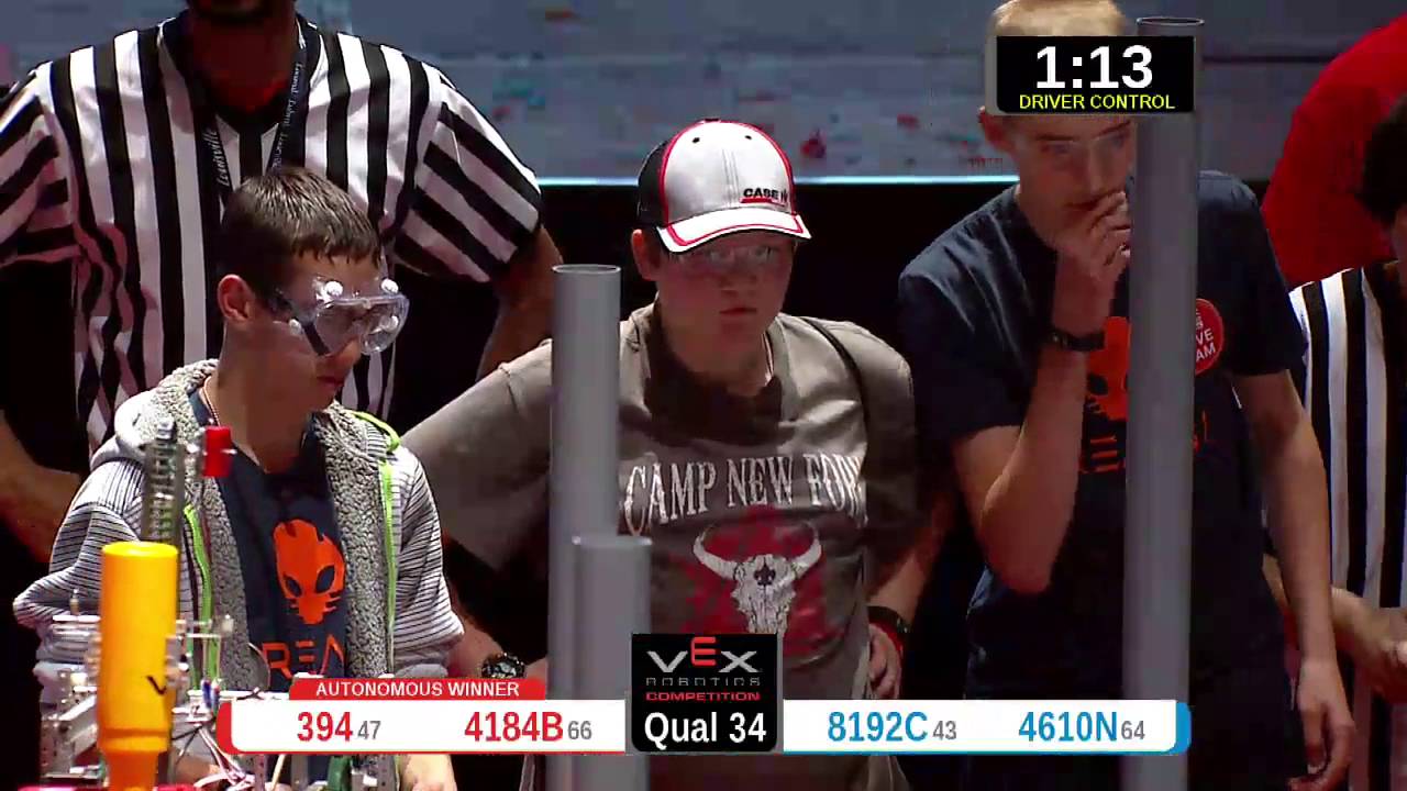 2015 VRC-MS Spir Q34 -  (394 8192C) 67-Spirit Div-VRC Middle School-VEX Worlds 2015