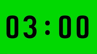 3 Minute Countdown Timer Chroma Key / No Sound