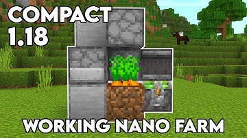 Fast Nano Crop Farm! Minecraft Bedrock 1.18 (2022)