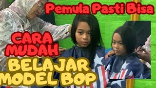 BOP HAIRCUT TUTORIAL | easy bop haircut | Cara Mudah Model Bop@rahmatsalontv