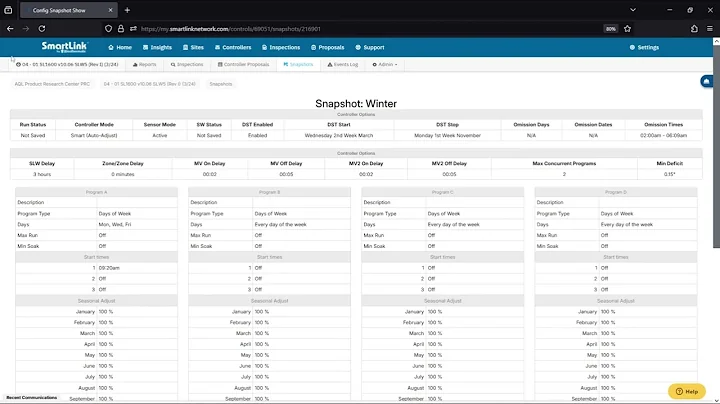 How to View and Compare Snapshots in SmartLink Network