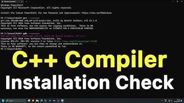 How to Check C++ Toolset ( g++ Compiler, gdb debugger ) is  Properly Installed in the Computer