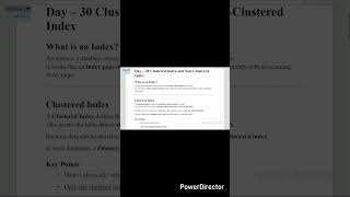 clustered index in SQL #coding #machinelearning #sql #sqlserver #sqltips