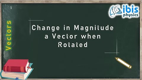 Change in Magnitude of a Vector when Rotated | Vectors | NEET | JEE