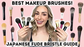 BEST MAKEUP BRUSHES by BRISTLE TYPE!🏅THE BEST JAPANESE FUDE | CHIKUHODO, KOYUDO, TANSEIDO, KYUREIDO