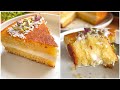 Basbousa cake with cream filling/ الذ بسبوسة بالقشطة